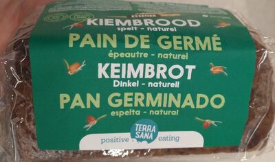 Pain de germé épautre naturel front packaging