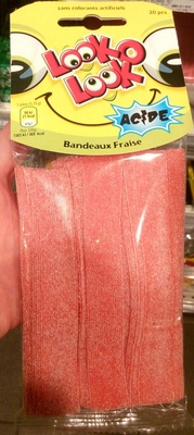 Bandeaux fraise - Confiserie gélifiée