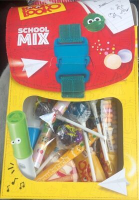 School mix front packaging