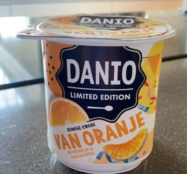 Van Oranje Kwark front packaging