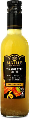 MAILLE Vinaigrette Légère Basilic Pointe de Miel Zeste de Citron 36 cl