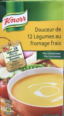Douceur de 12 légumes au fromage frais front packaging
