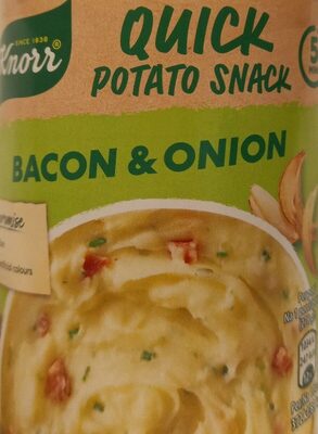 Quick Potato Snack Bacon & Onion front packaging