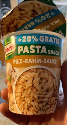 Knorr Pasta Snack Pilz rahm sauce +20% Gratis