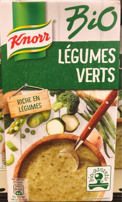 Légumes verts Bio front packaging