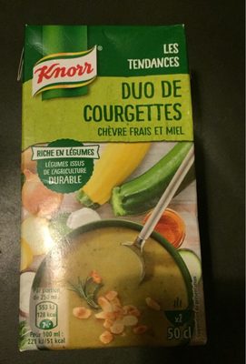Knorr Soupe Duo de Courgettes Chèvre Frais et Miel 50cl