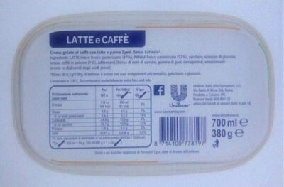 Gelato Senza Lattosio front packaging