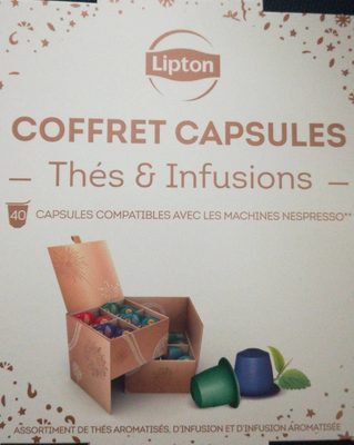 Thé Lipton Nespresso front packaging