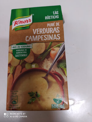 Las rústicas puré de verduras campesinas