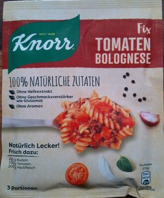 Fix Tomaten Bolognese front packaging