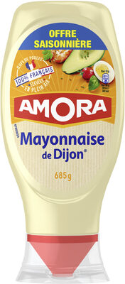 Amora Mayonnaise Dijon Nature Œufs Français Offre Saisonnière Flacon Souple 685g front packaging
