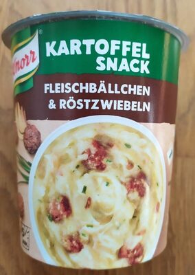 Kartoffelsnack Fleischbällchen & Röstzwiebeln