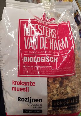 Krokante muesli rozijnen