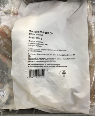 Rouget 200-500 Gr front packaging