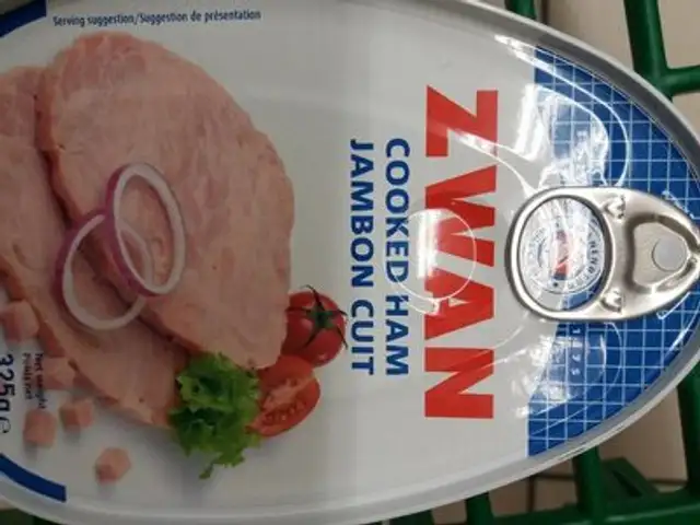 Cooked ham front packaging