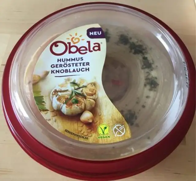 Hummus front packaging