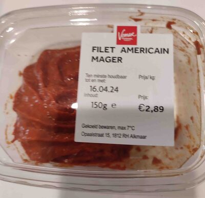Filet American mager