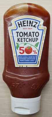 Tomato ketchup 50% kevesebb cukor és só