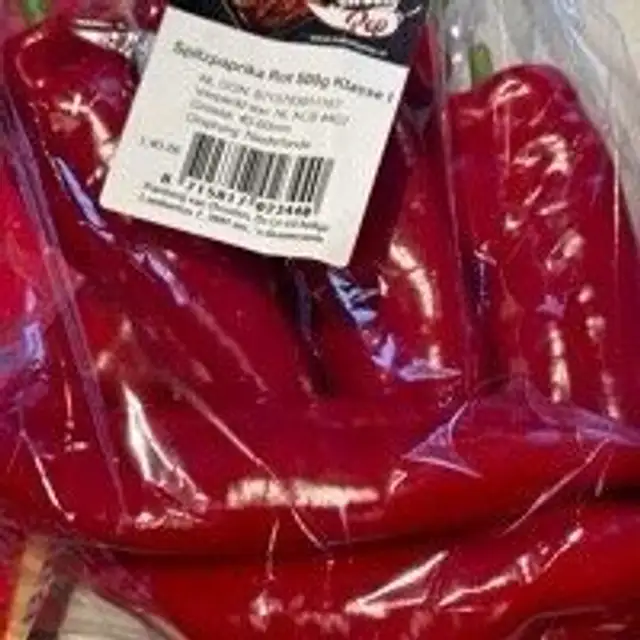 Spitzpaprika Rot front packaging