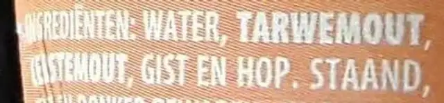 Weizen ingredients label