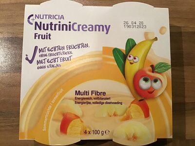Nutricia NutriniCreamy Fruit front packaging