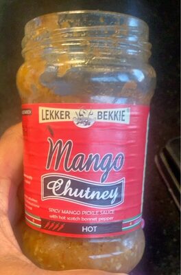 Mango chutney front packaging
