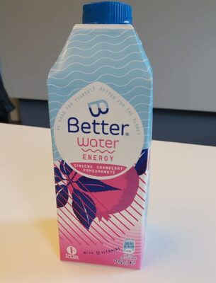 Better Water Energy : Ginseng Cranberry Pomegranate