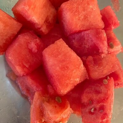 Pastèque morceaux front packaging