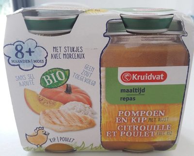 Citrouille et poulet avec riz