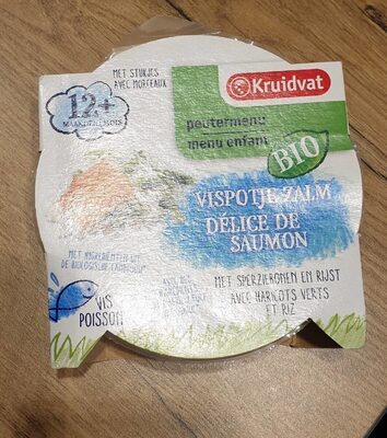 Kruidvat menu enfant délice saumon bio front packaging