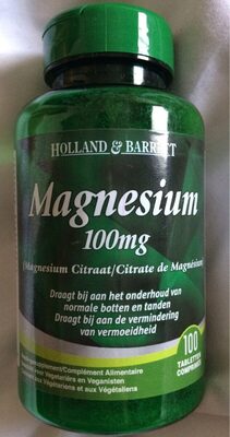 Magnésium 100mg front packaging