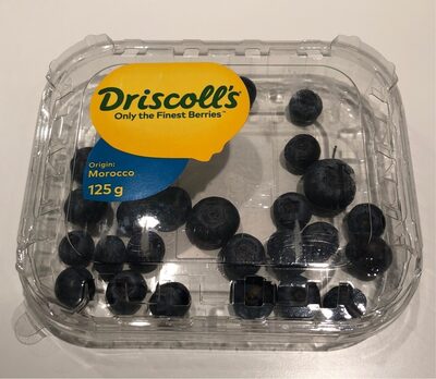 Blueberries front packaging