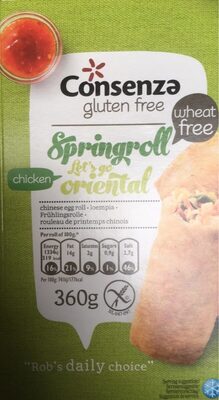 Springroll chicken front packaging