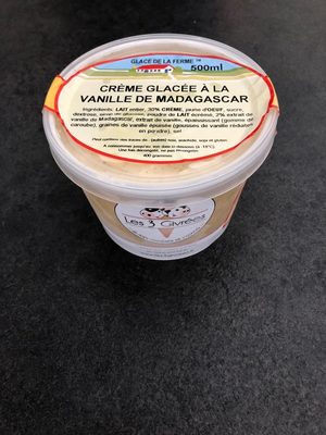 Crème glacée à la vanille de Madagascar front packaging