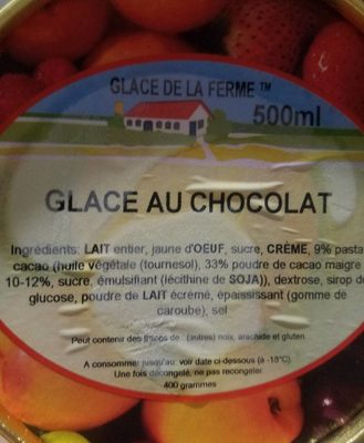 Glace au chocolat