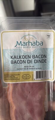 Marhaba Kalkoen bacon front packaging