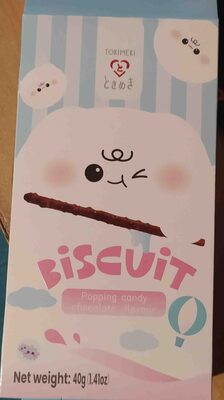 Popping candy chocolate flavour biscuit pocky
