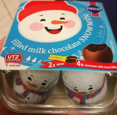 Bonhomme de neige chocolat au lait