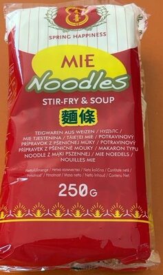 Mie noodles front packaging