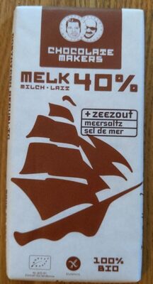 Melk 40% zeezout front packaging