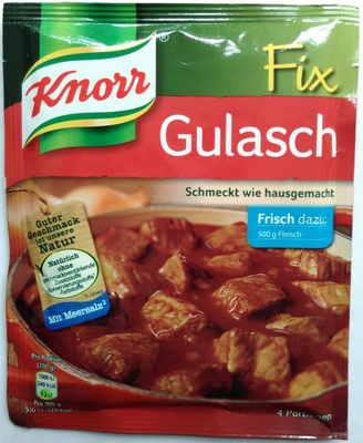 Knorr Fix Sosse Gulasch Fix front packaging