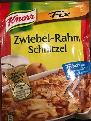 Zwiebel-Rahm-Schnitzel front packaging