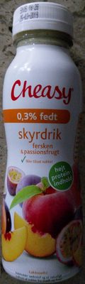 Skyrdrik fersken & passionsfrugt 0.3% fedt front packaging