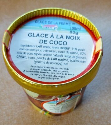 Glace à la noix de coco