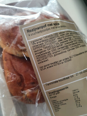 Rozijnenpof met spijs