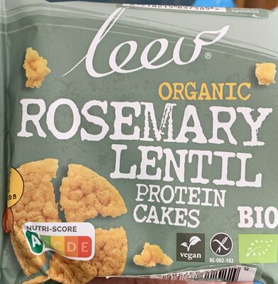Organic rosemary lentil protein cakes