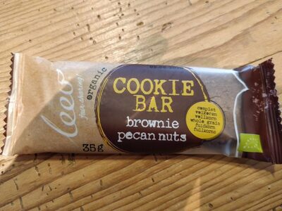 Cookie bar - Brownie pecan nuts front packaging