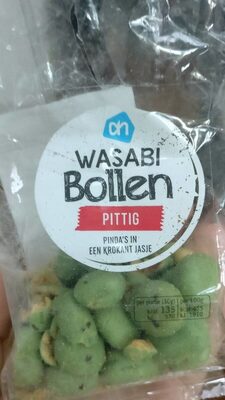 Coated peanuts with wasabi flvavour