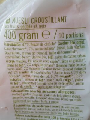 Krokante Muesli Fruit & Noten