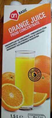 Orange juice from concentrate